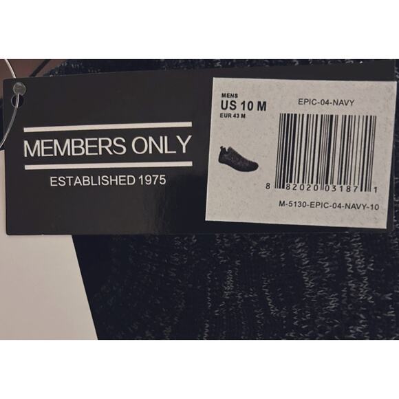 New Members Only Cushioned Lightweight Breathable Navy Cross Trainers 10 - Picture 8 of 8